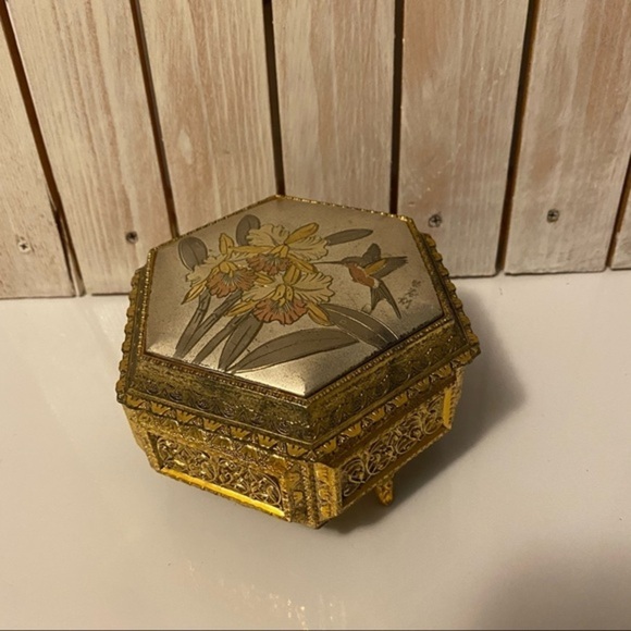 Vintage Original Chokin Art Japan Hummingbird‎ - Picture 3 of 11